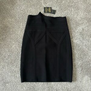 NWT Bebe Bodycon Black Skirt - Small